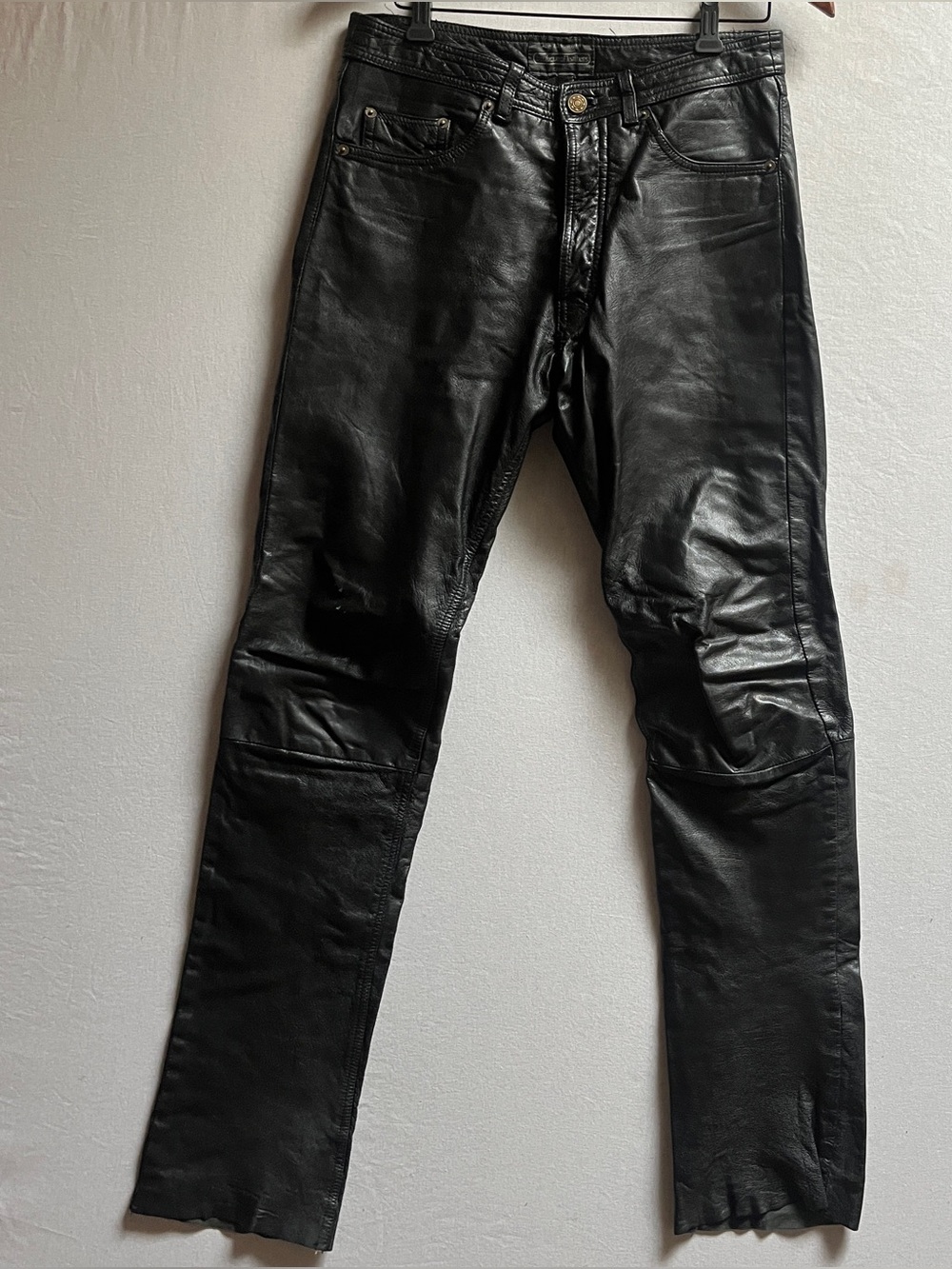 Vintage Boutique of Leathers Genuine Straight Leg Pants Sz 30 - Raw Hem